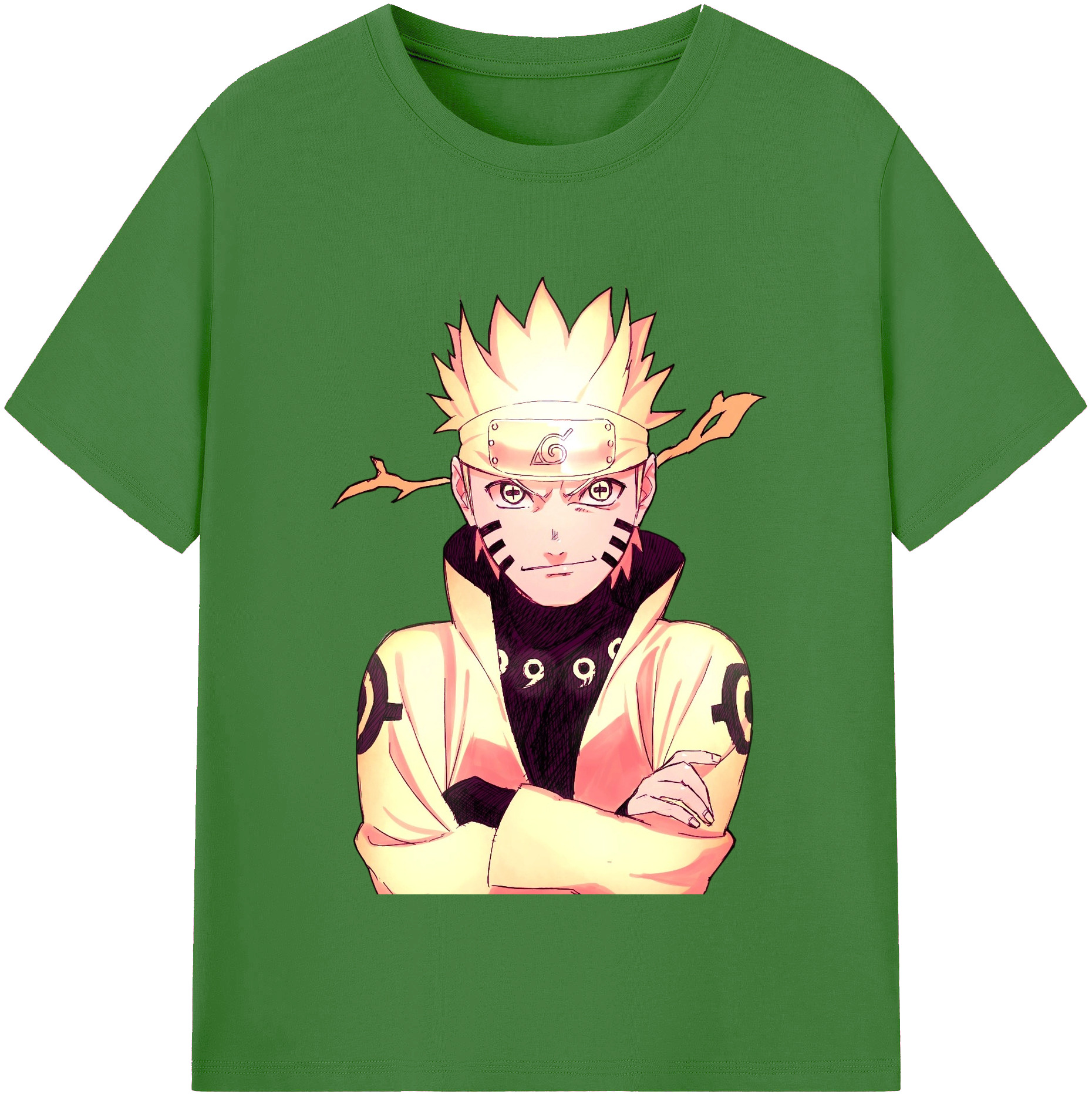 （画像用） NARUTO -ナルト- うずまき ナルト Uzumaki Naruto レディースカジュアルプリントTシャツ（綿100％）